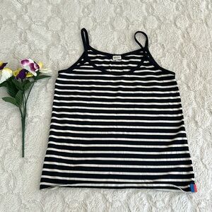 Kule Striped Navy & White Spaghetti Strap Tank Top